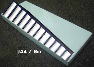 144 pre-wound bobbins in neutral white box