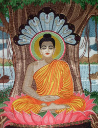Embroidery Art: Buddha