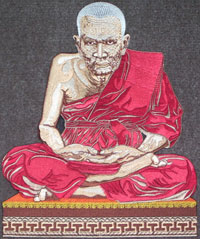 Embroidery Art: Burmese Monk