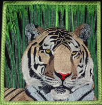 Embroidery Art: Bengal Tiger