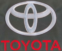 Toyota company plastic patch embroidery